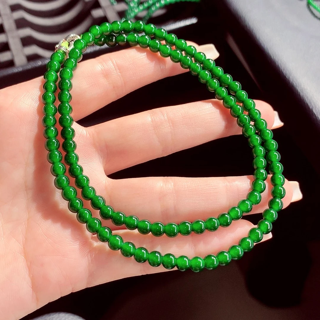 翡翠未镶嵌毛衣链