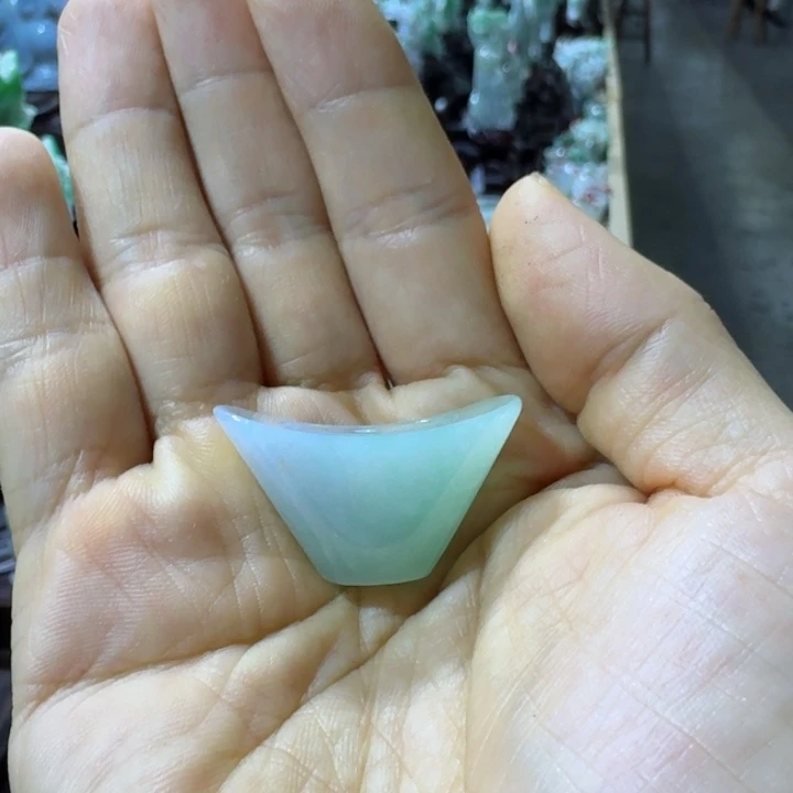 翡翠把件未镶嵌招财进宝