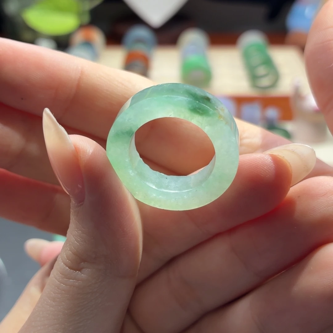 未镶嵌定制翡翠冰甜绿 14-17