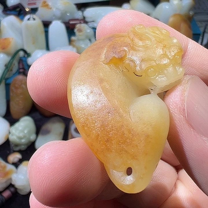 和田玉未镶嵌吊坠(不含链)