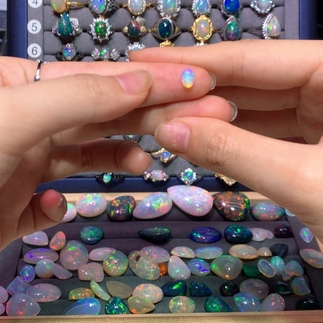 欧泊银S925镶嵌戒指款式、****棠