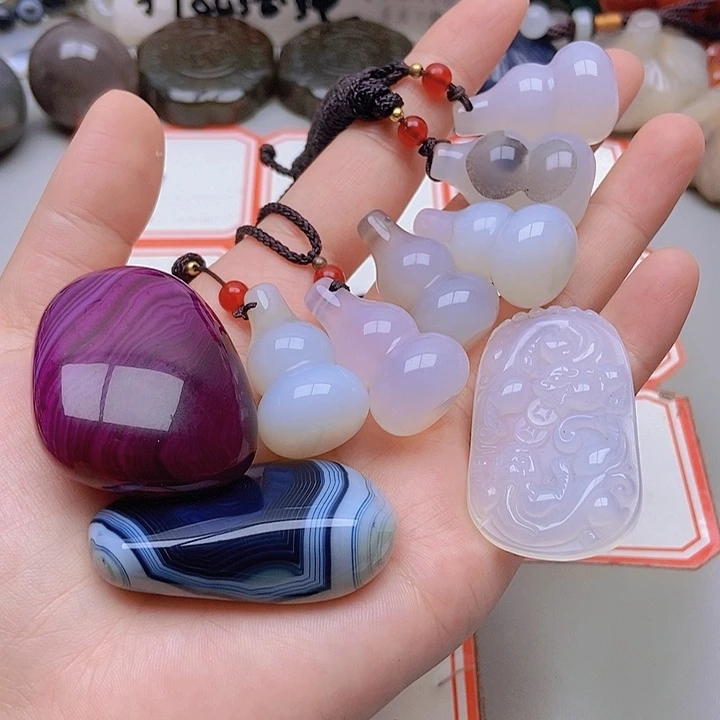 【闪购商品】未镶嵌玛瑙/玉髓珠宝半成品╰****╯