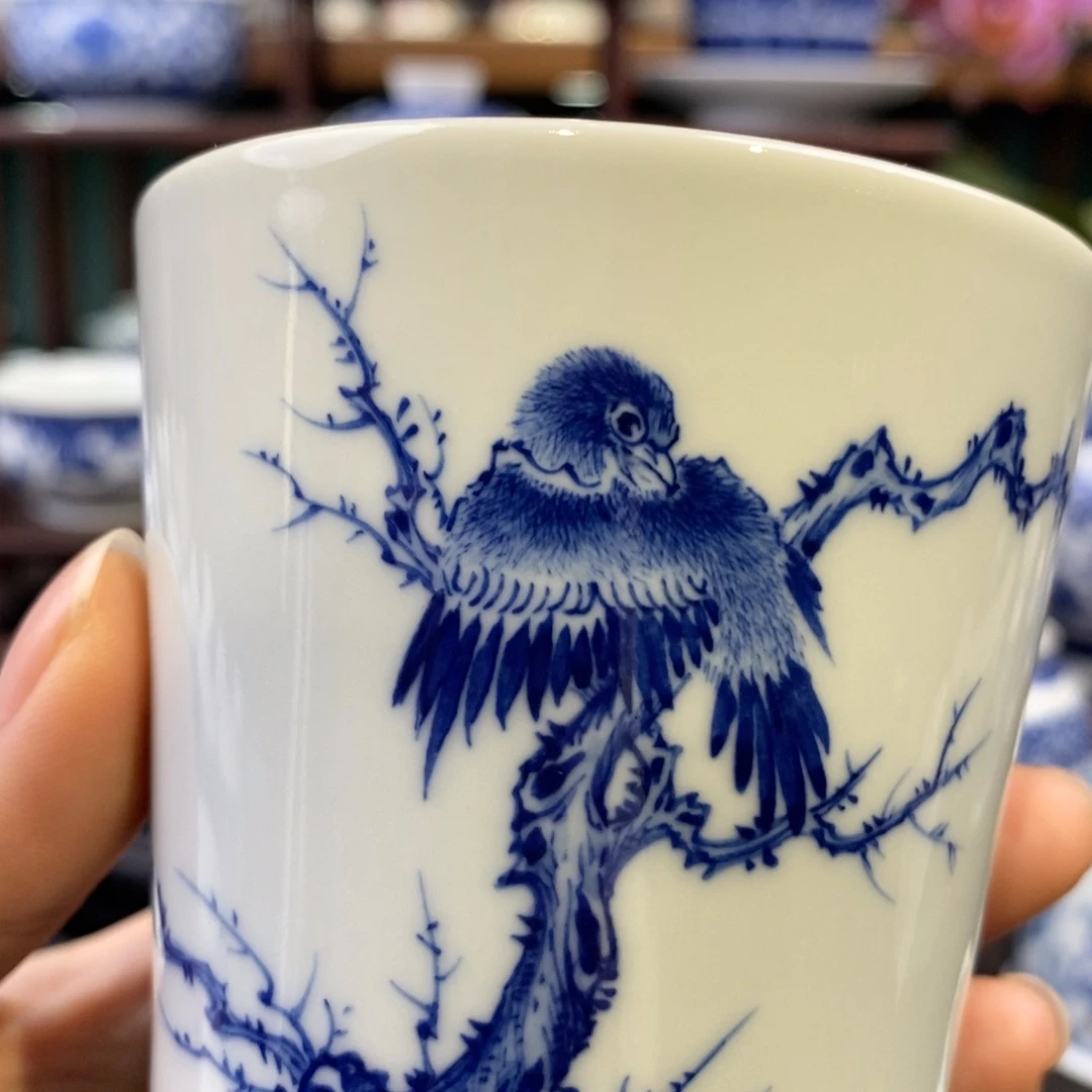 慎静斋花鸟直筒杯福利款