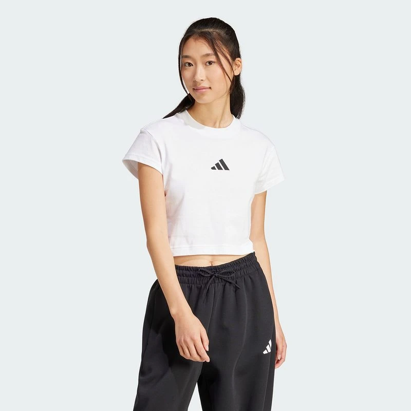 阿迪达斯 （adidas）女子休闲潮流T恤/短袖JE4001