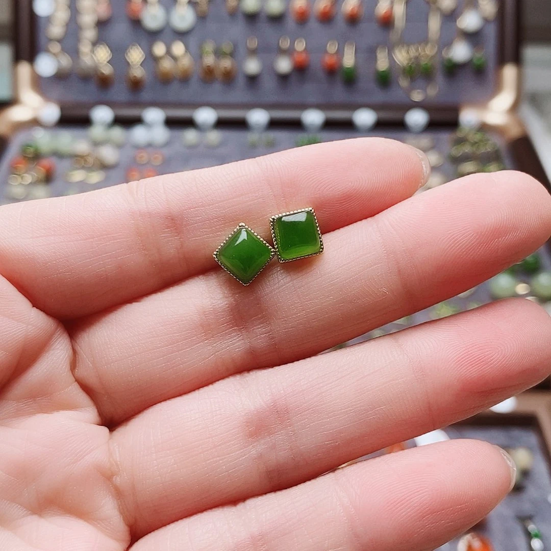 和田玉（糖玉）戒指银S925镶嵌