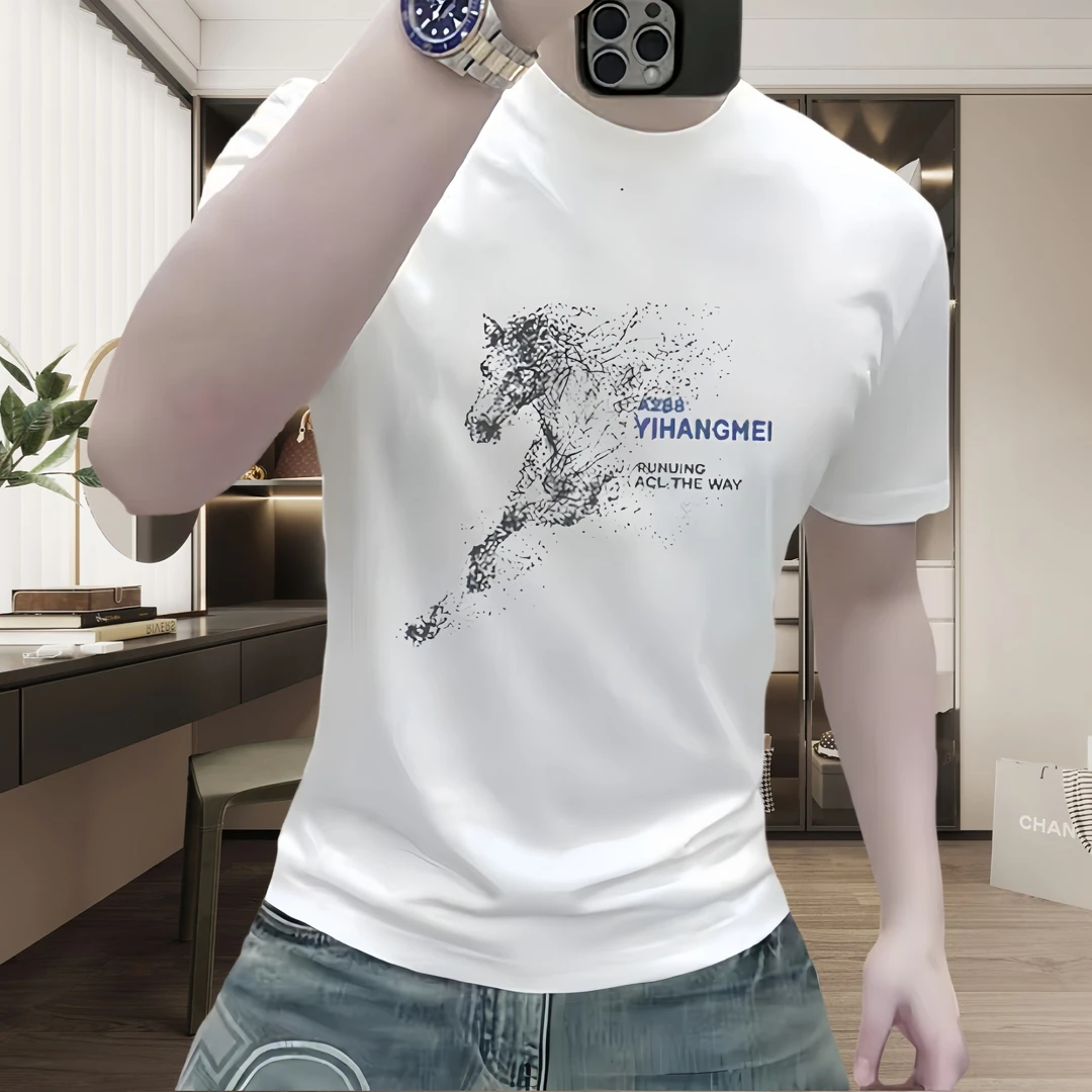 【官方正品】DAFIFY男士短袖痞帅T恤纯棉新款潮牌百搭衣服圆领