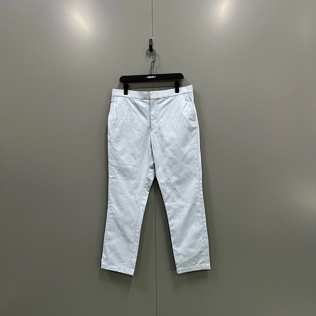 95新 THOMBROWNE （ll）浅蓝色直筒裤 4码/95新207326