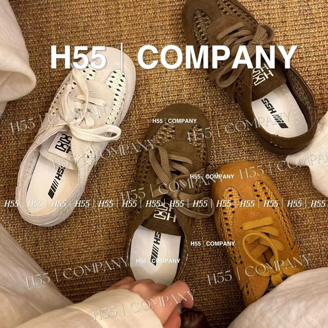 【现货】“有灵”回归自然手工钩编工艺德训鞋2.5cm19-2457【N】