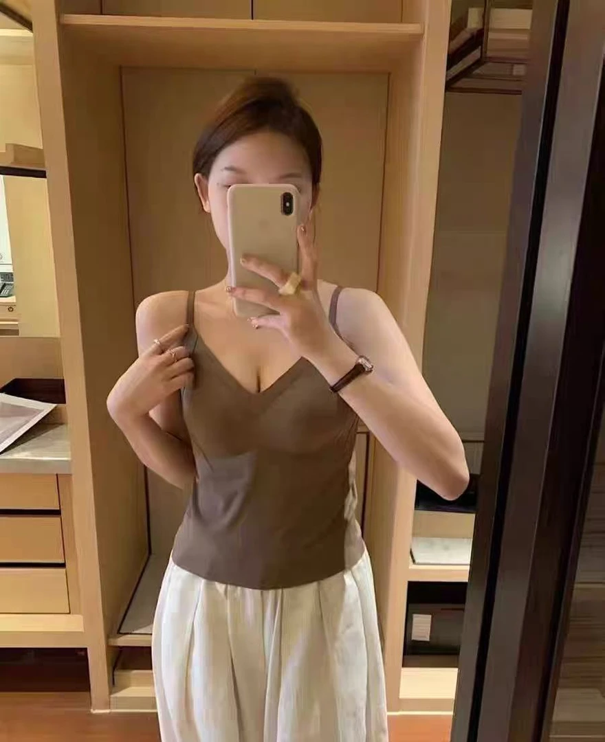 9909吊带女内衣固定美背无痕带胸垫上衣内搭外穿一体打底百搭文胸