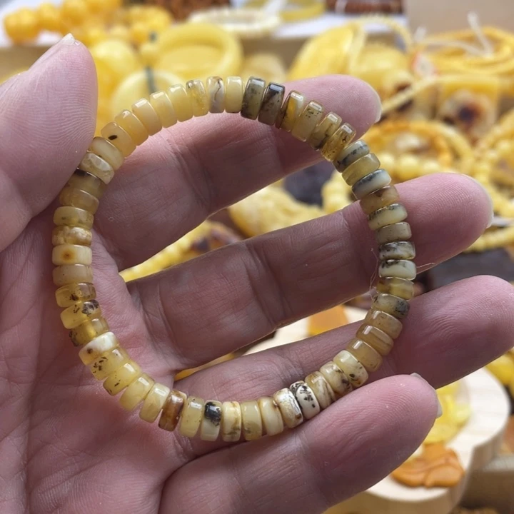 蜜蜡手串未镶嵌手串