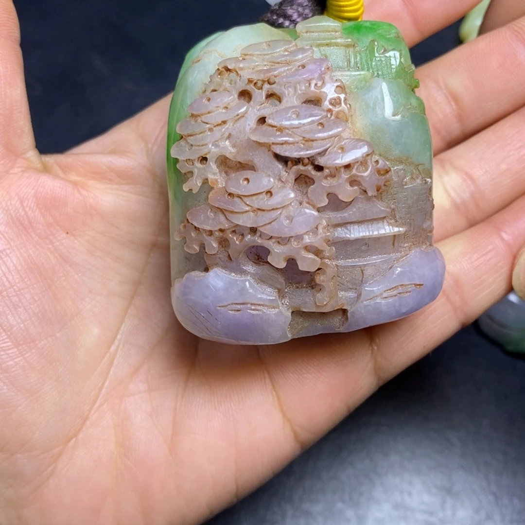 吊坠白玉菩提用****8精品文玩