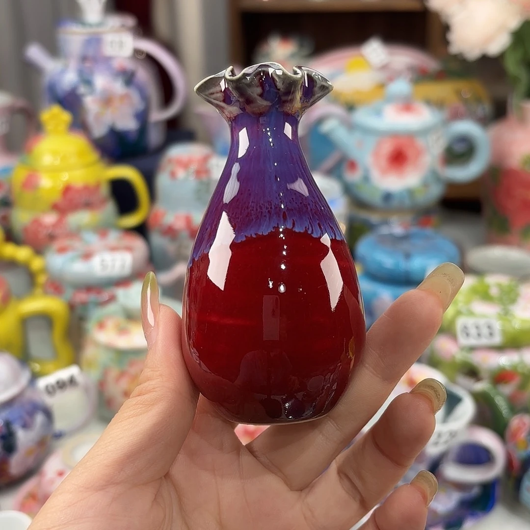 景德镇手绘高温釉下彩陶瓷茶具