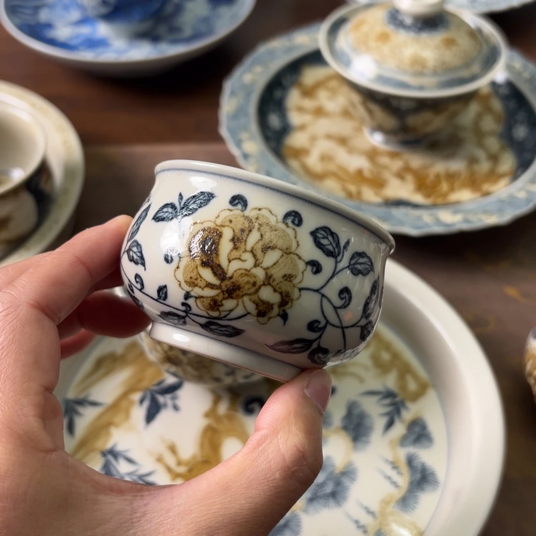陶瓷摆件景德镇手绘茶器