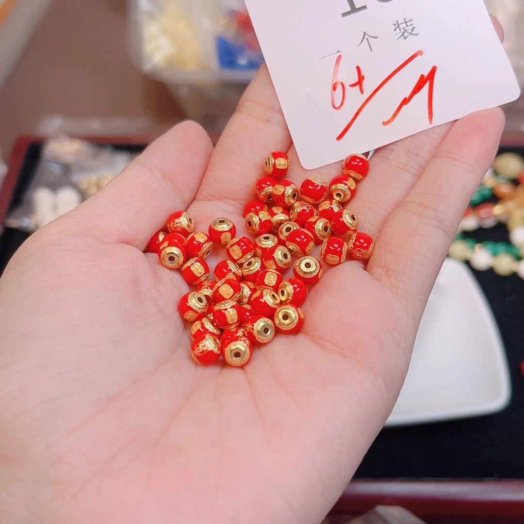 水晶珠宝半成品银S925镀金镶嵌165 。