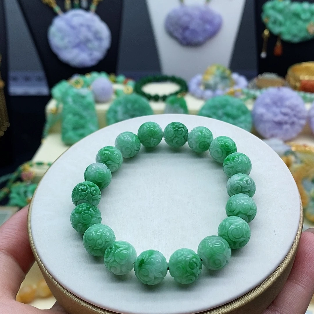未镶嵌手串翡翠手串