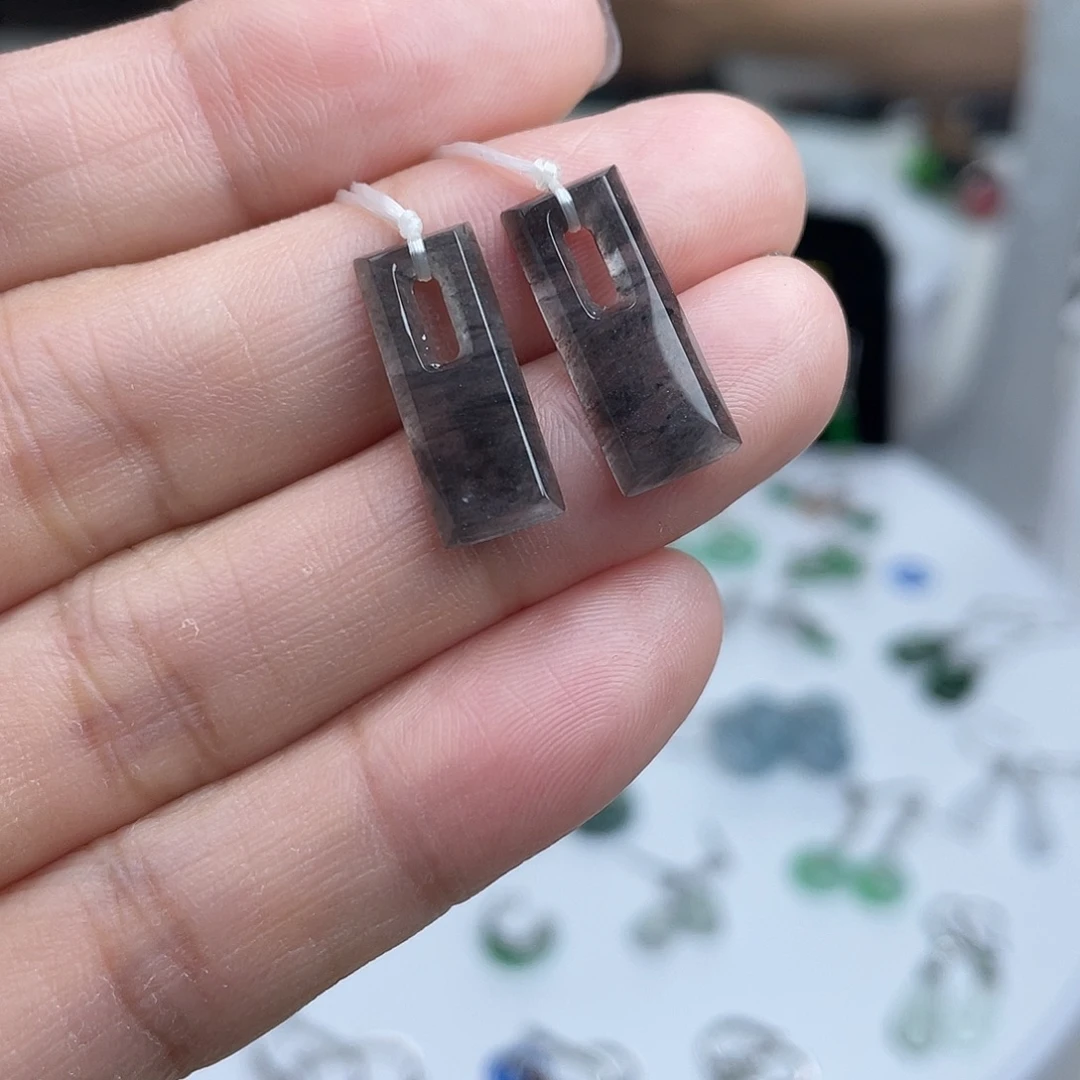 翡翠未镶嵌耳饰11111