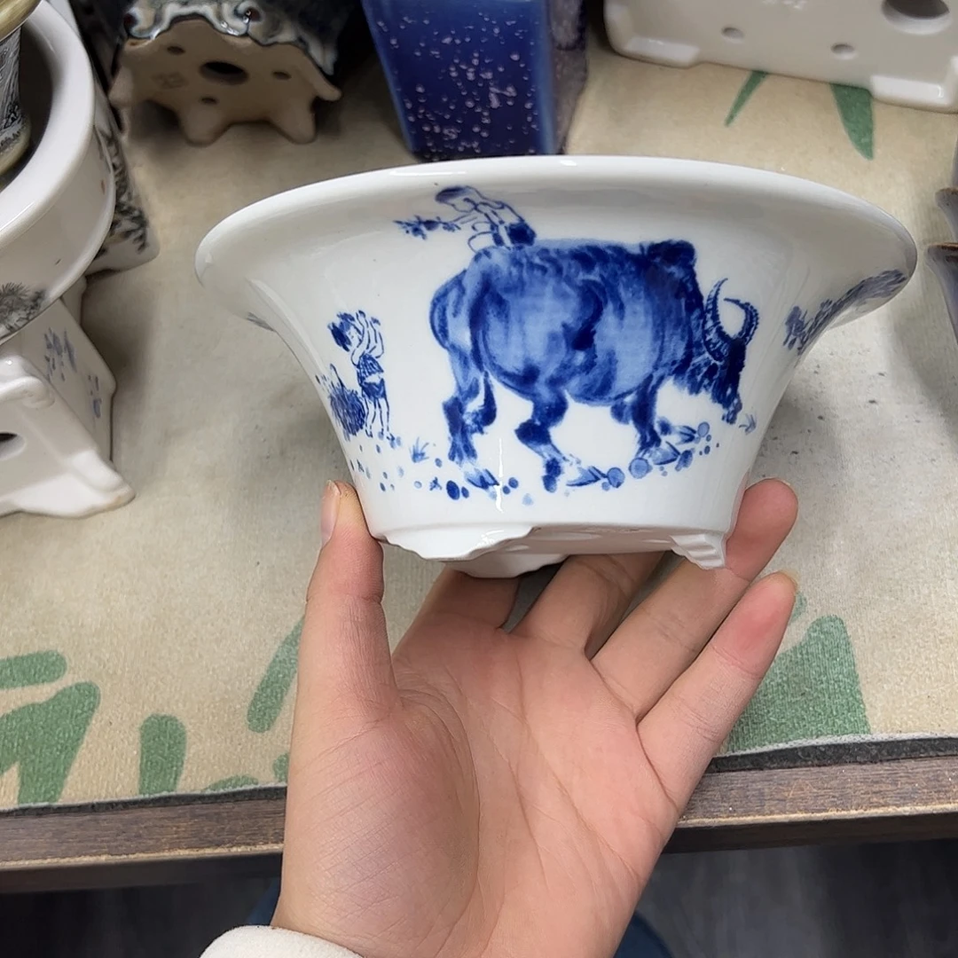 紫砂花盆880号瑕疵16.5/7cm