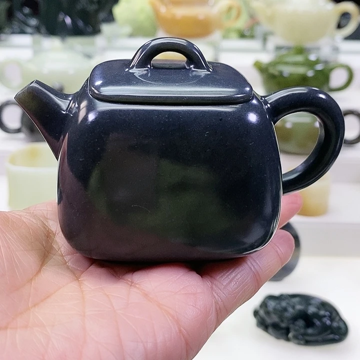 未镶嵌和田玉挂件茶壶170m l