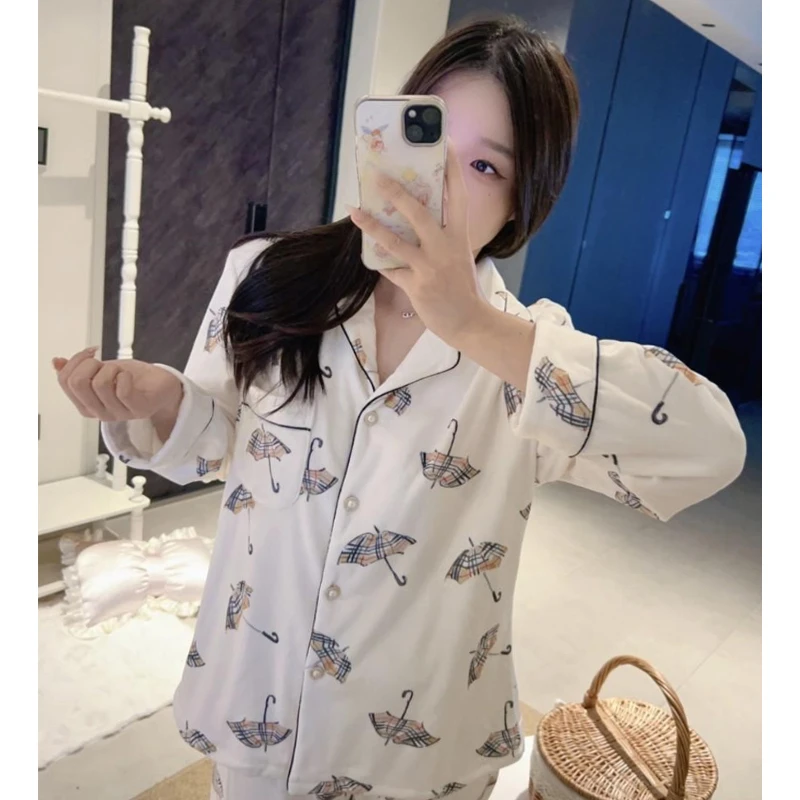 莫里伊【格纹雨伞】小众时尚设计休闲可外穿保暖睡衣家居服