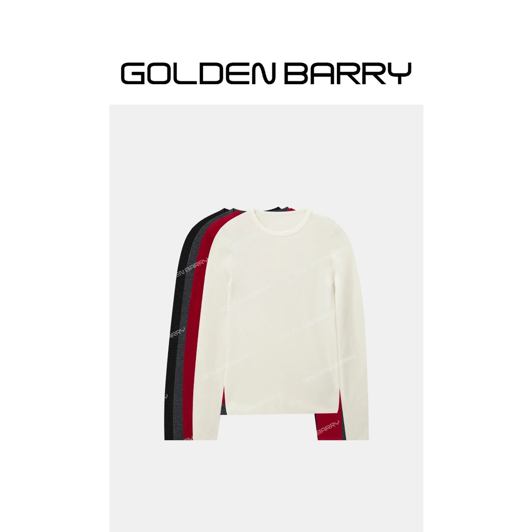 GOLDENBARRY|241227基础款超细羊毛圆领毛衫