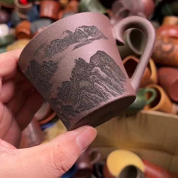 紫砂茶杯全手工紫砂主人杯