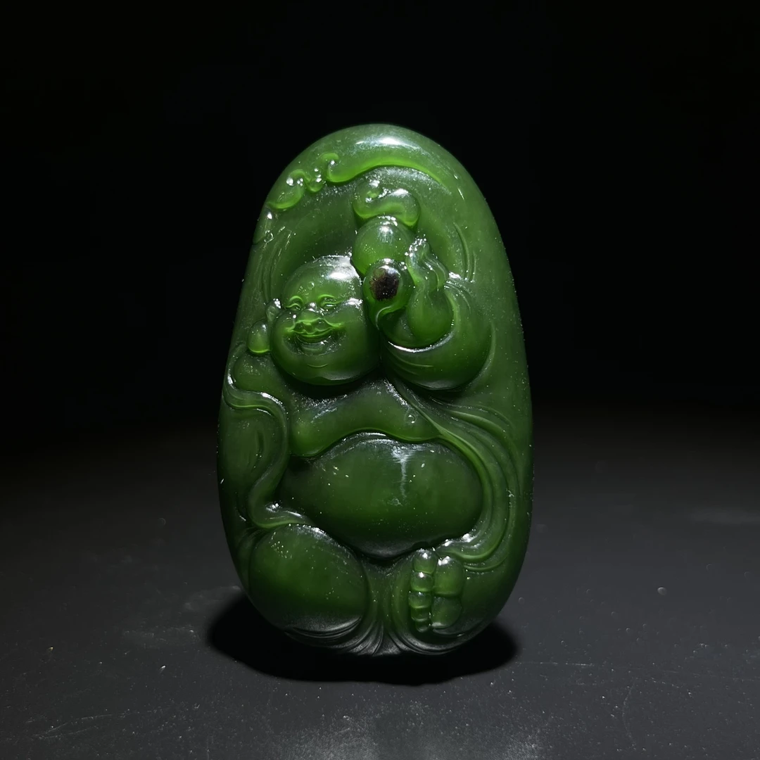 臻藏(8a)碧玉佛挂件2509120062