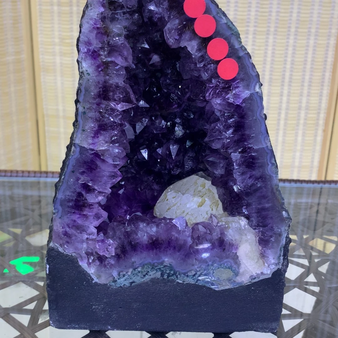 水晶摆件未镶嵌高品质巴西紫晶洞