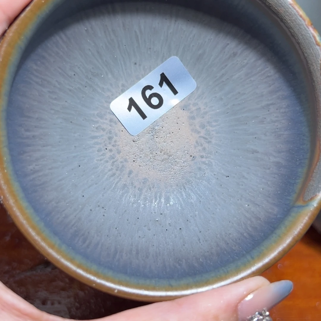 白***士茶盏全手工原矿原釉建盏