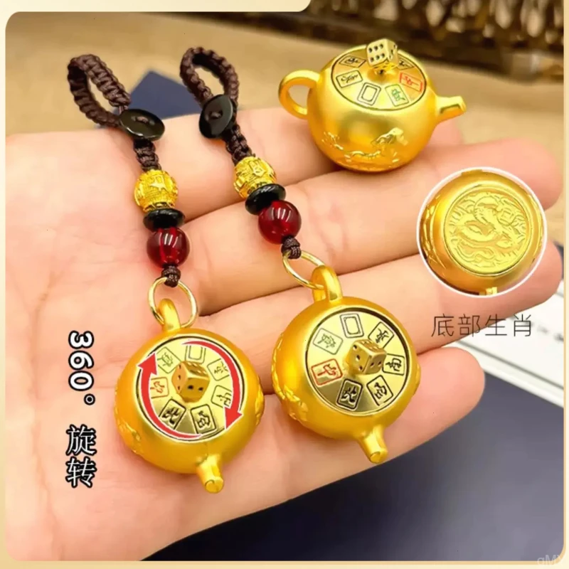 【铜万福】十二生肖把把壶手把件马上胡可旋铜质把把壶打麻将神器