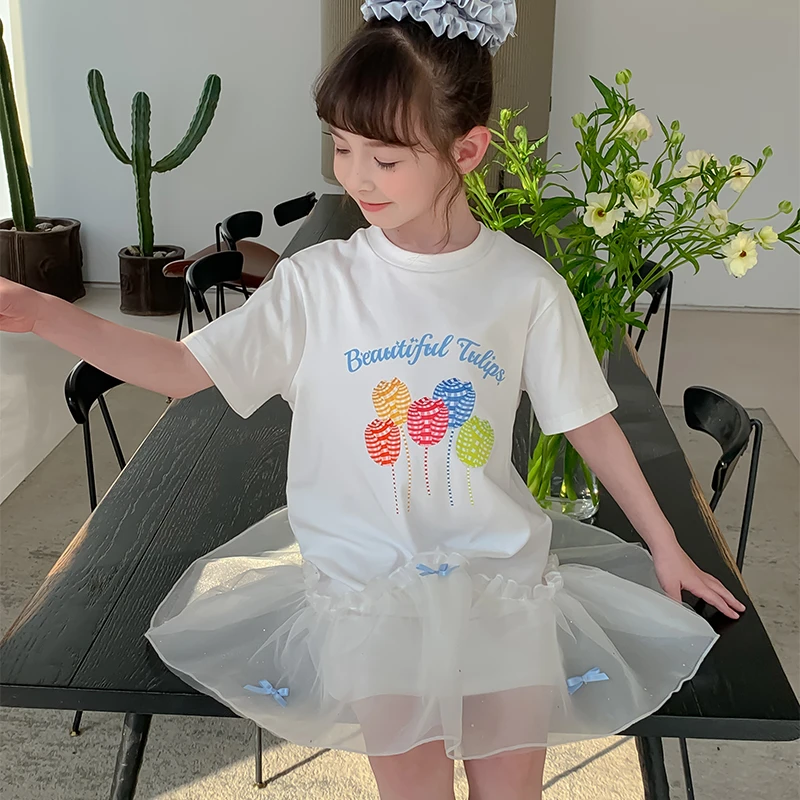 尤画原创设计师童品2025夏季女童中大童68062