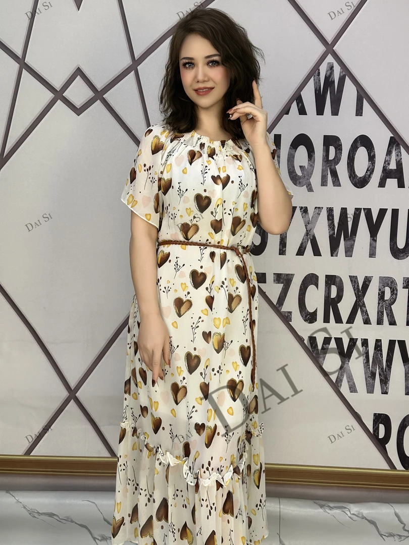 8189【DaiSi厂家直发】夏季新款时尚宽松版通勤女装连衣裙