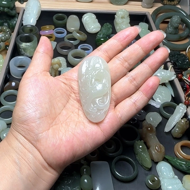 和田玉未镶嵌挂件?****?