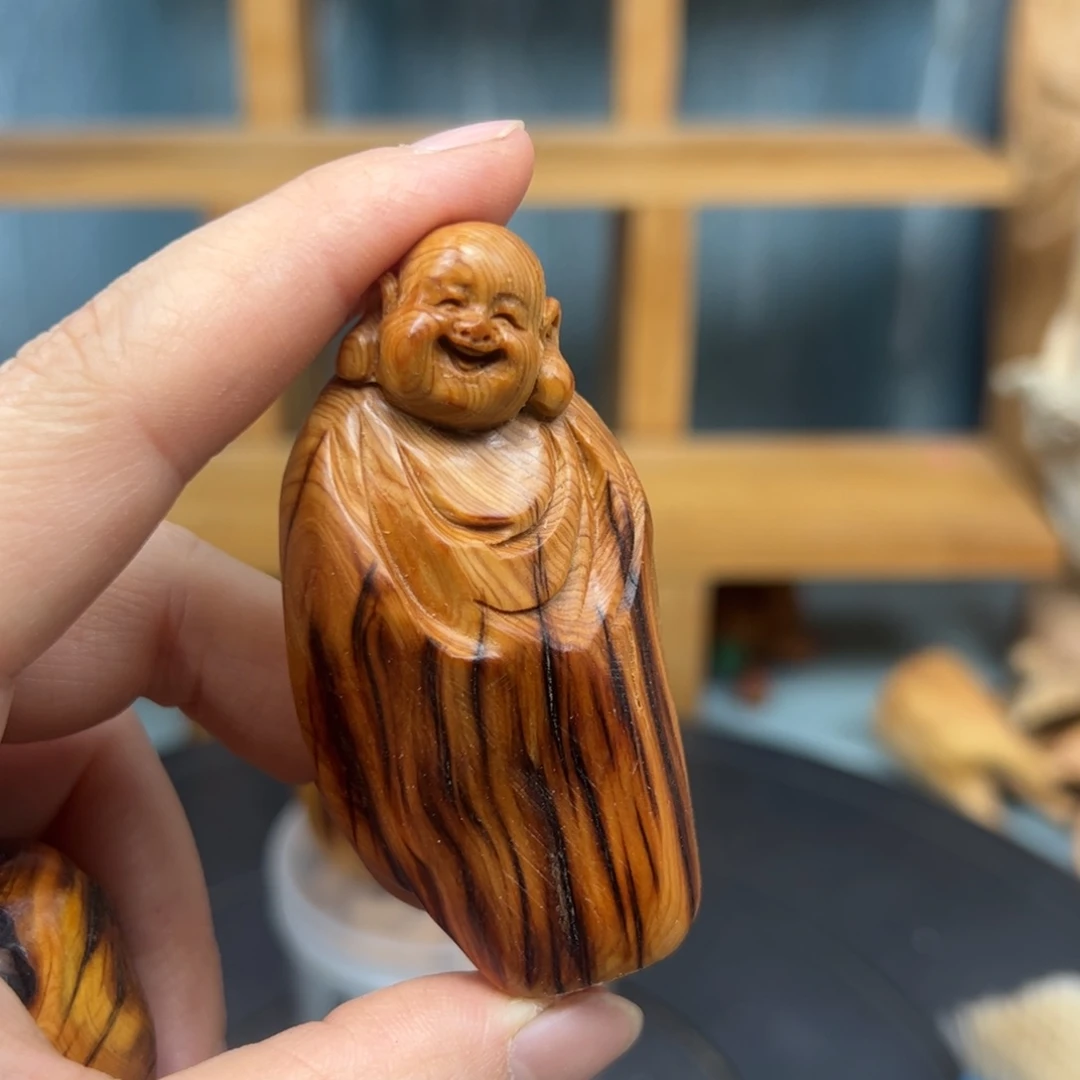 木林*林崖柏木摆件手把件