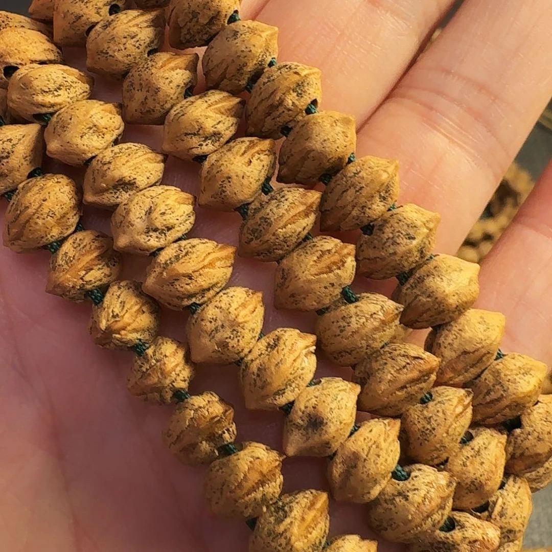 柏香籽/百香籽吊坠红芽双线横打