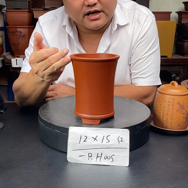紫砂花盆货号一只H005