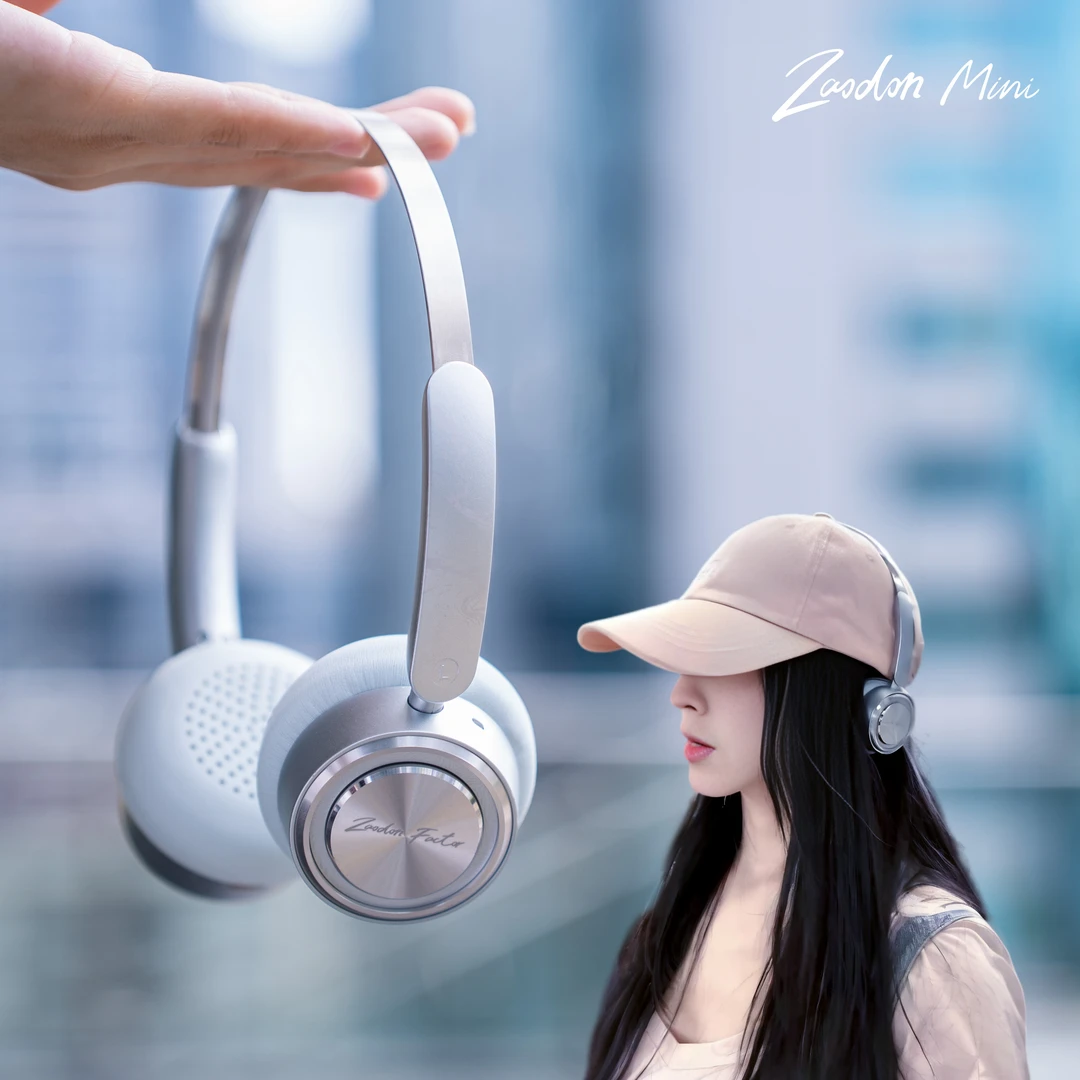 ZAODON mini清新小头戴式耳机女生拍照复古耳机便携小巧穿搭耳机