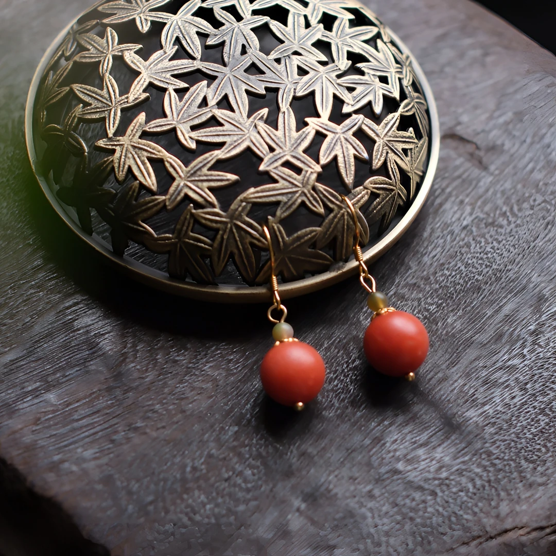 【钰玲珠宝】保山南红S925银福利耳饰/多样性发一