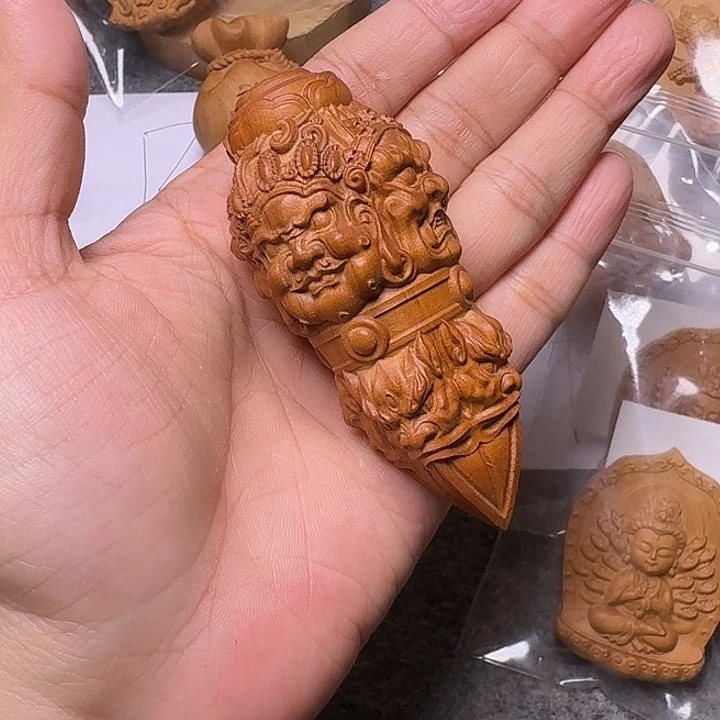 手串/手链檀香木老山檀香雕刻大杵杵把件