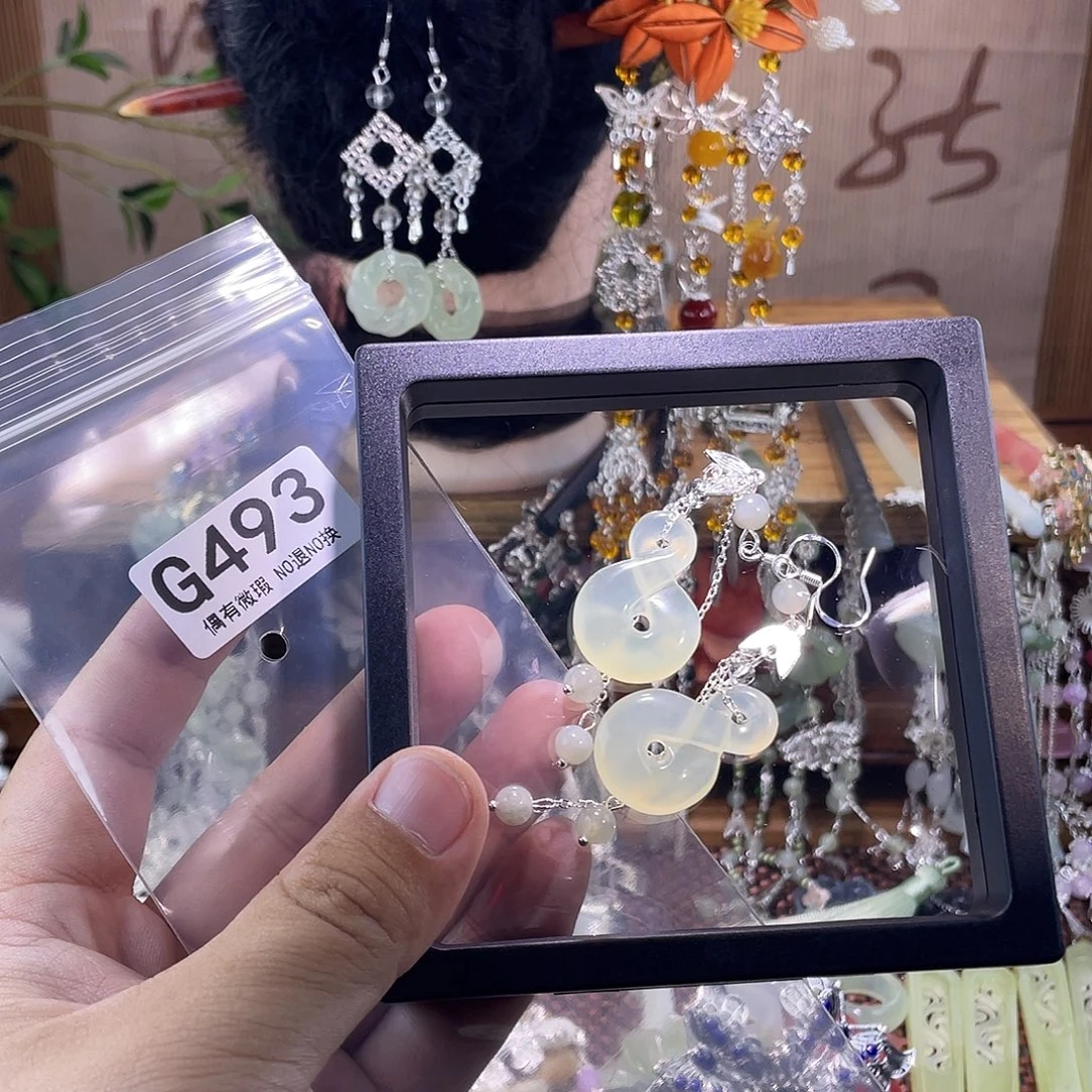 用***9蛇纹石玉未镶嵌发饰