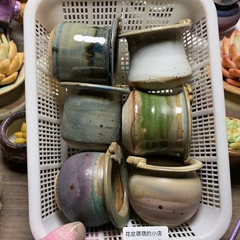 紫砂花盆103微瑕品口径5到5.5左右