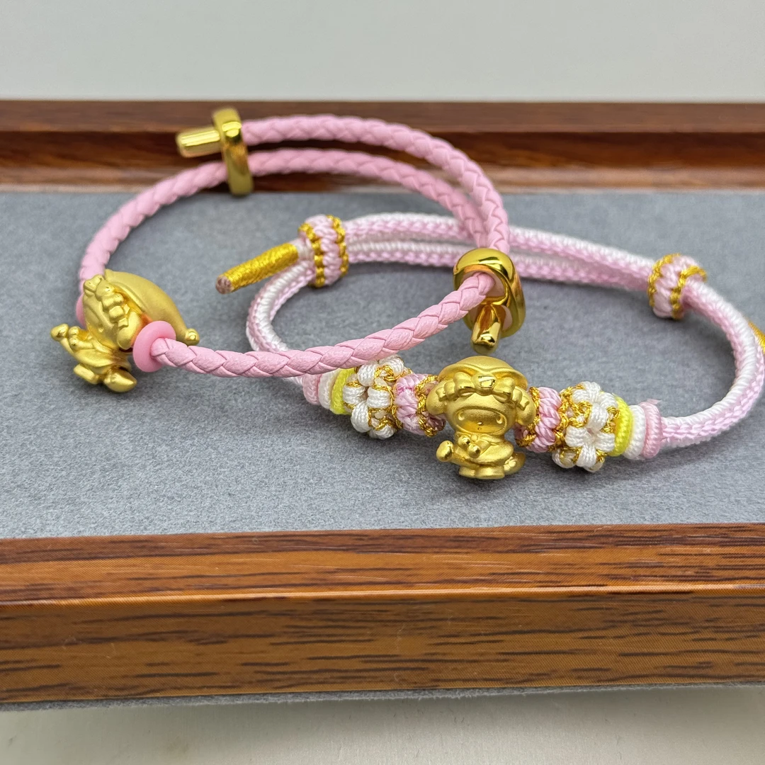 黄金可爱魔法师小天使美乐蒂手链女魔法棒美乐蒂手串情人节送友