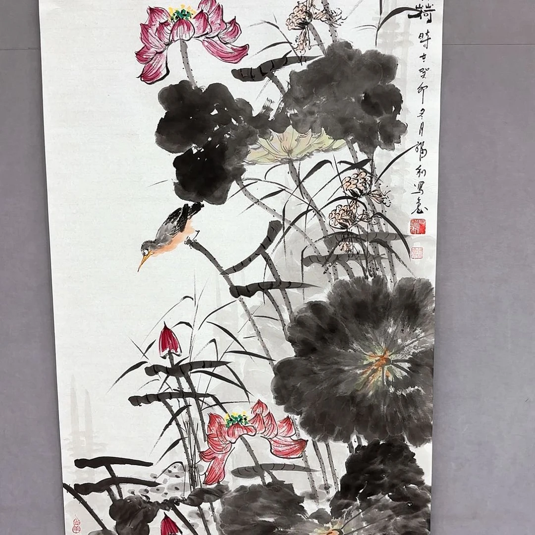 国画艺术家真人手绘