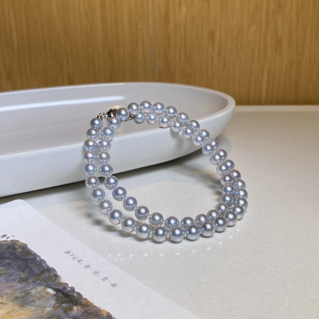 【小北珠宝】海水珍珠项链9-17J14X9【多样性发一件】约6.5mm+