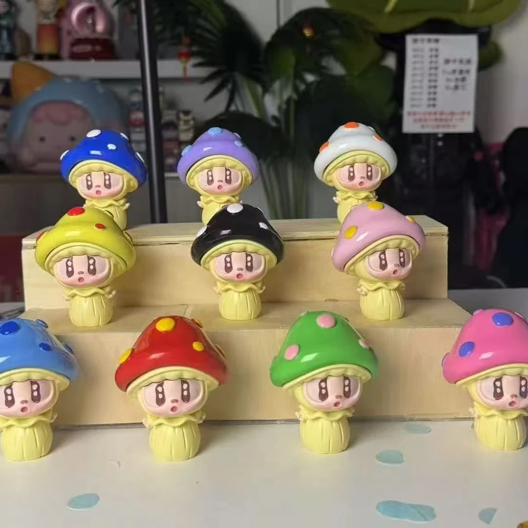 蘑菇精灵可爱树脂桌面摆件