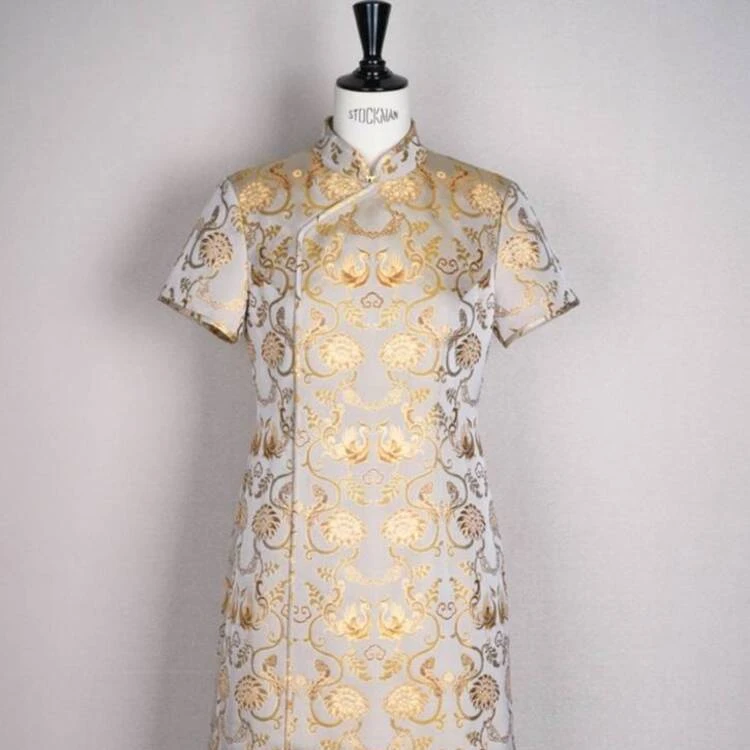 【如意对凤】高端宋锦旗袍连衣裙CD2167545