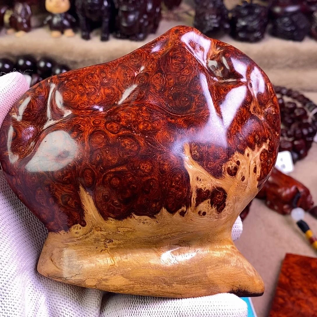 小叶紫檀手串/手链沧***笑瘤疤寿桃