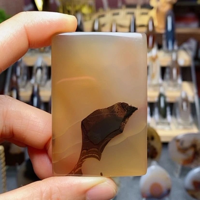 【闪购商品】玛瑙/玉髓牌子未镶嵌夸*