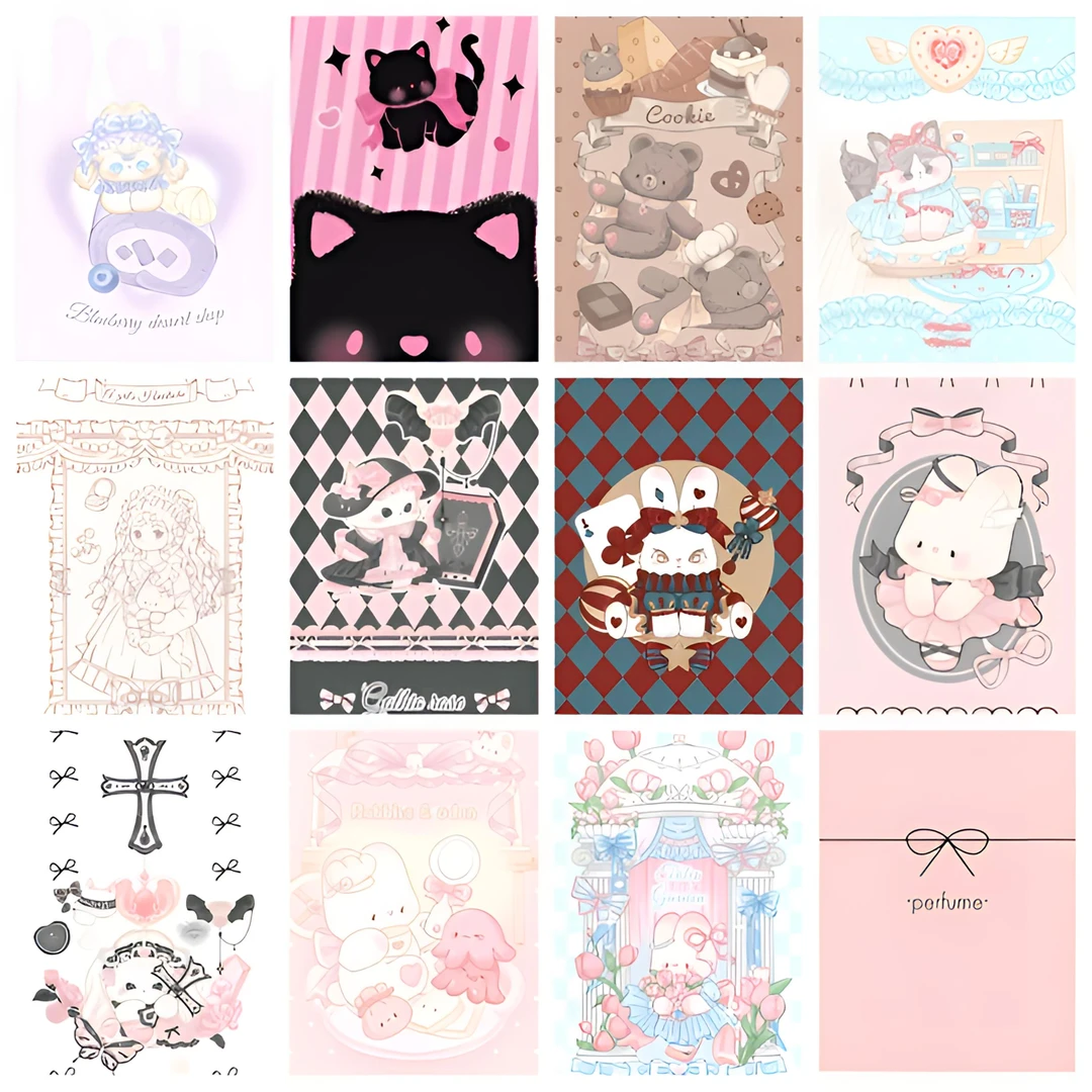 【封口贴】200款亮膜带膜切 每包10张