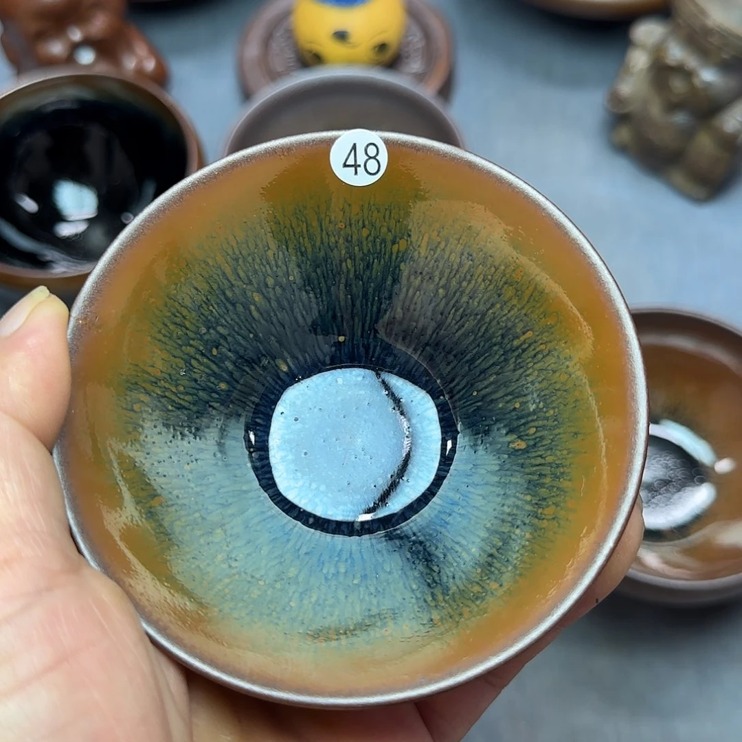 苍***白茶盏印春堂柴烧建盏