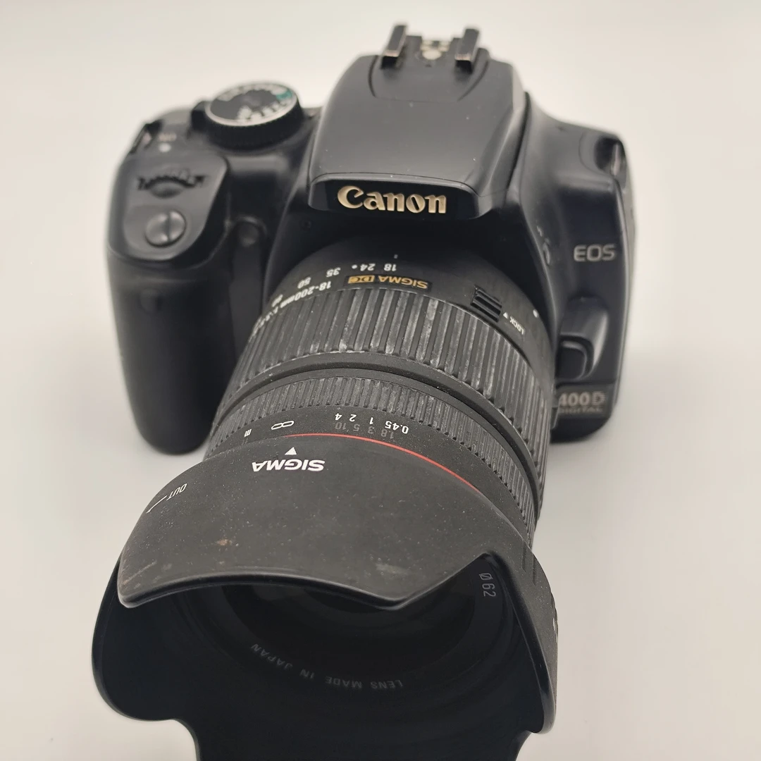 9新 Canon/佳能 专业单反相机 佳能400d 2号 带18-200mm镜头